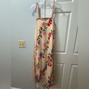 FREE PEOPLE Falling Petals Velvet Maxi Dress XS NWT